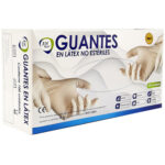 GUANTE EXAMEN LATEX DESECHABLE X 100